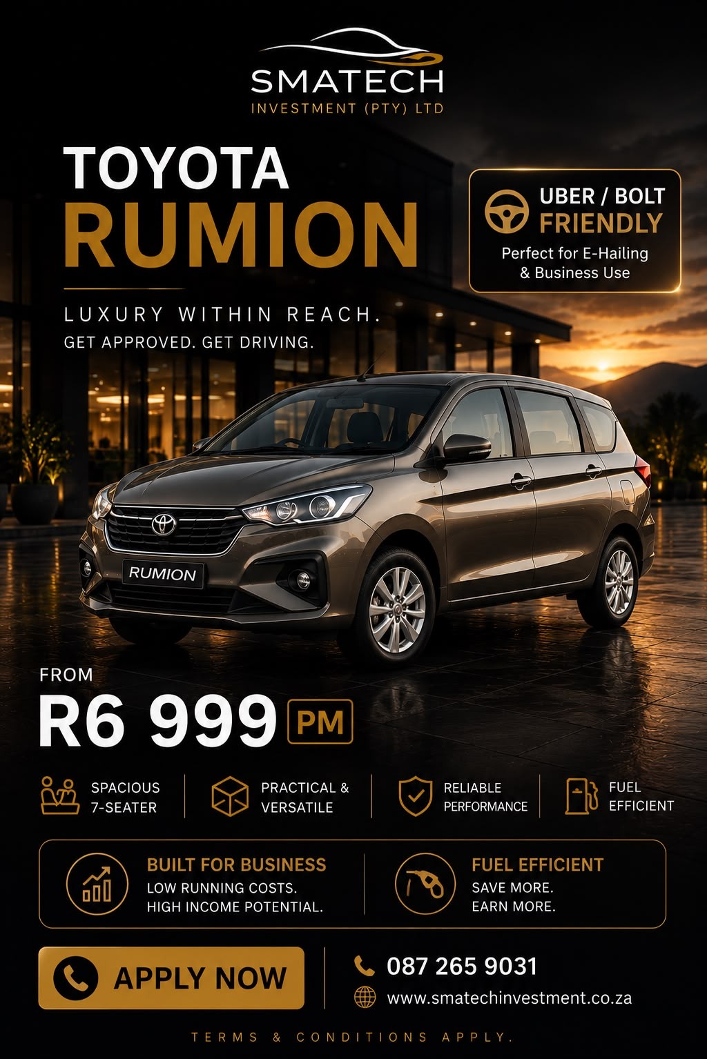 Toyota Rumion finance offer
